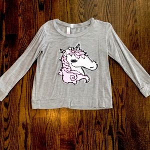 Girls Malibu Sugar Unicorn Long Sleeve